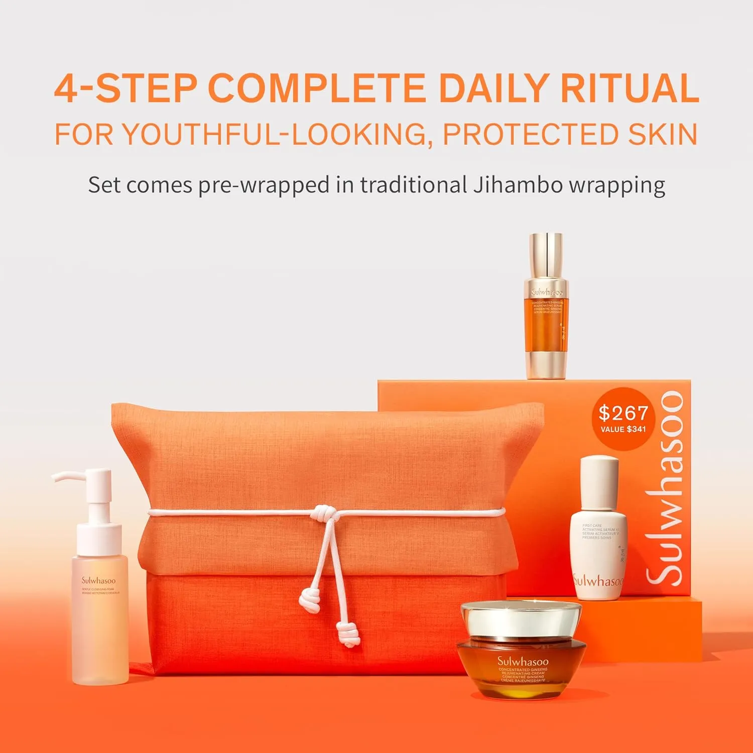 Sulwhasoo Concentrated Ginseng Rejuvenating Cream- Korean Ginseng & Peptide Anti-Aging Moisturizer with Vitamin C Derivative & Squalane for Wrinkles & Deep Hydration (Packaging May Vary)