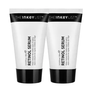 The INKEY List 1% Slow Release Retinol Serum Duo, Targets Signs of Aging, Helps Reduce Appearance of Fine Lines and Wrinkles, For All Skin Types, 30ml, 1 fl oz (2 Pack)