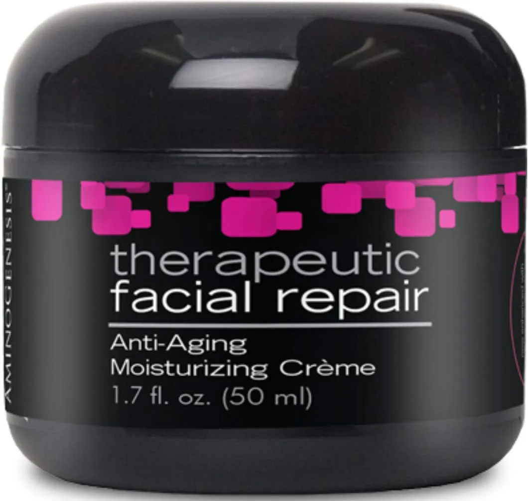 Therapeutic Facial Repair w/SYTHE'6 1.7 oz Anti Aging, Moisturizer, Peptide, Amino Acids, Collagen, Elastin, Wrinkle, Dark Spot, Dry, All Skin Type Cream, Skin Renewing