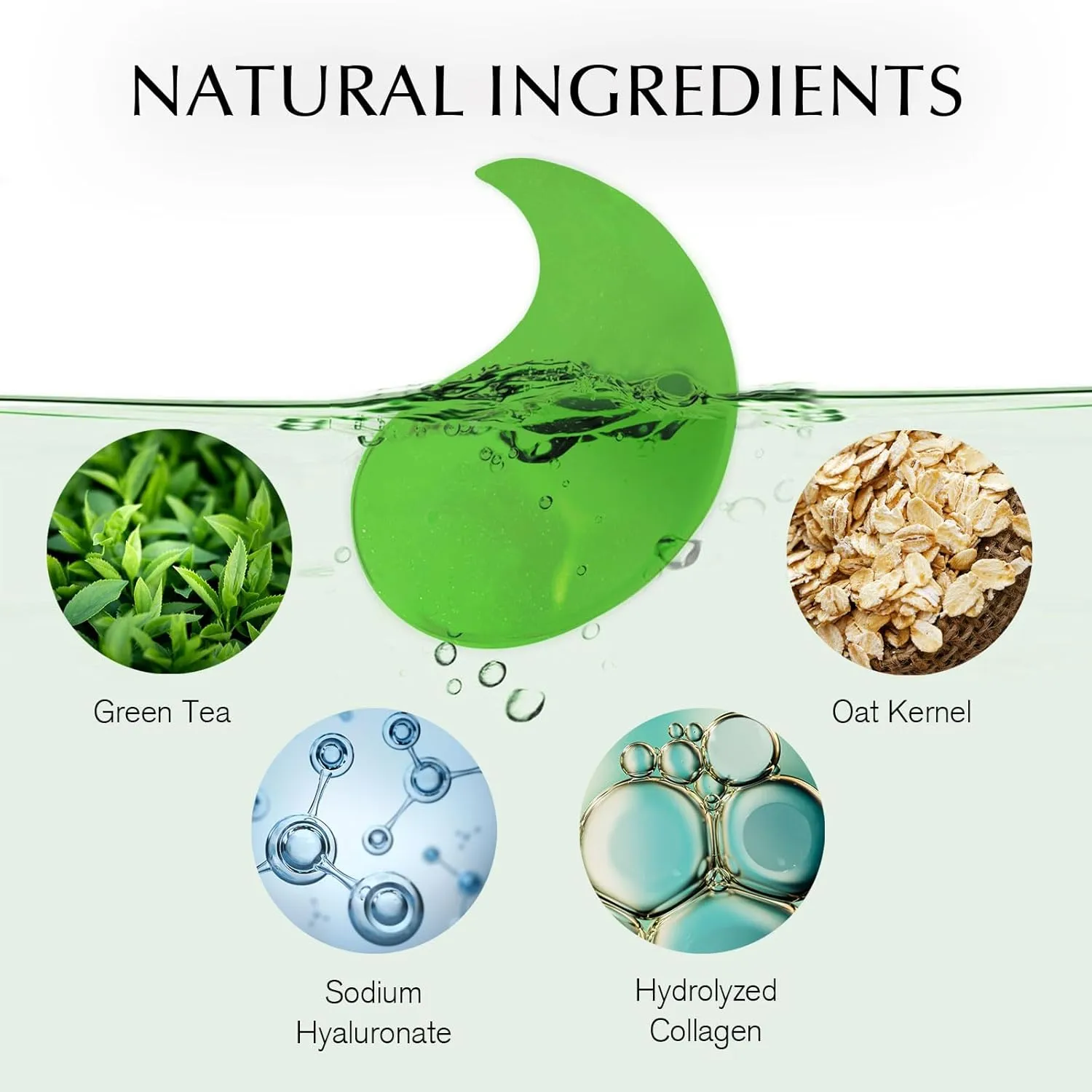 Under Eye Patches for Dark Circles: 30 Pairs Green Tea Eye Gels Pads - Reduce Eye Bags, Wrinkles & Puffy - Skin Treatment Mask Retinol Collagen - Anti Aging & Face Moisturizer For Women (Green Tea)