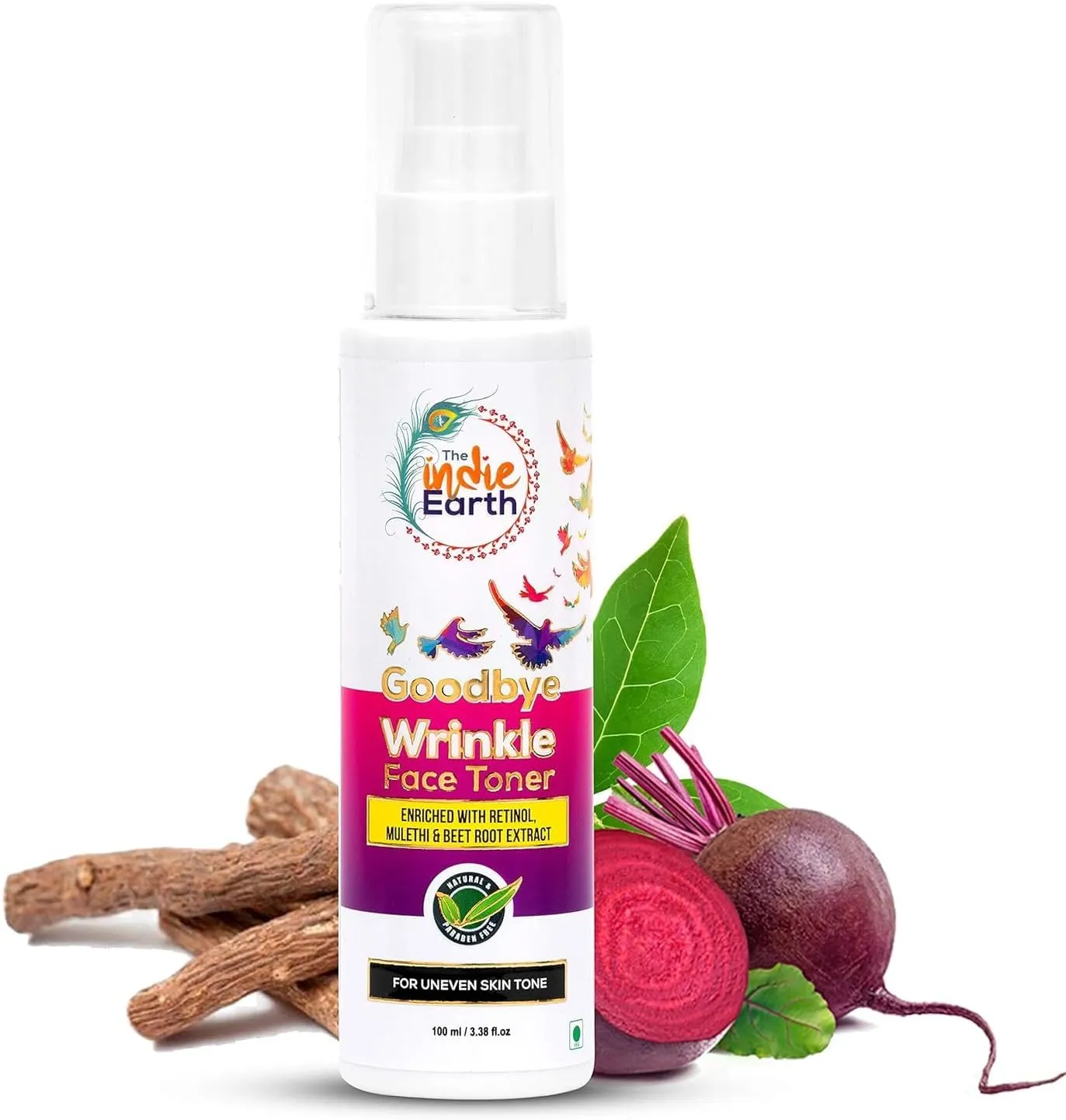 Wrinkle (Retinol) Face Toner Enriched with Retinol, Liquorice and Beet Root Extract Controls Fine Lines and Wrinkle, Younger Looking Skin, Anti-Ageing Face Toner,100 Ml